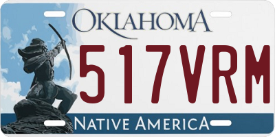 OK license plate 517VRM