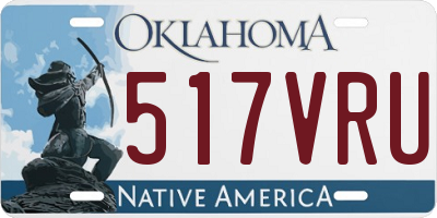 OK license plate 517VRU