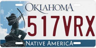 OK license plate 517VRX