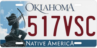 OK license plate 517VSC