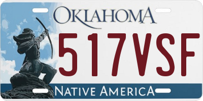 OK license plate 517VSF