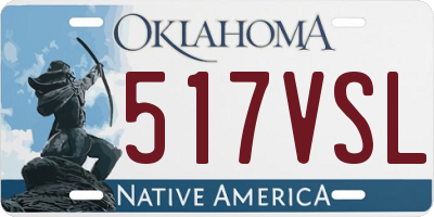 OK license plate 517VSL