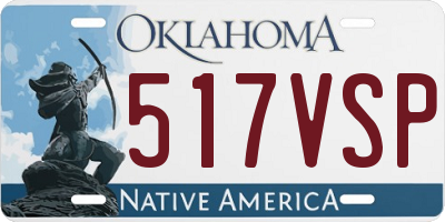 OK license plate 517VSP
