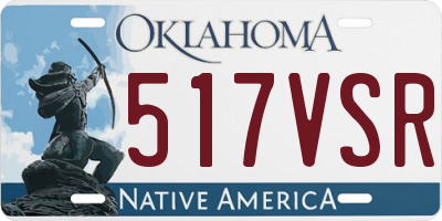 OK license plate 517VSR