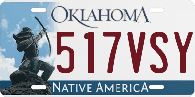 OK license plate 517VSY