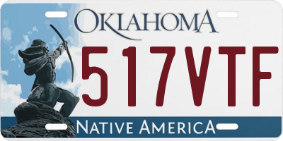 OK license plate 517VTF