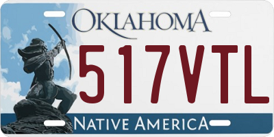 OK license plate 517VTL