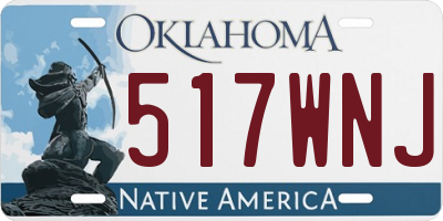 OK license plate 517WNJ