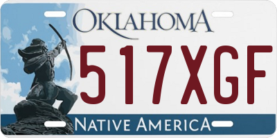 OK license plate 517XGF
