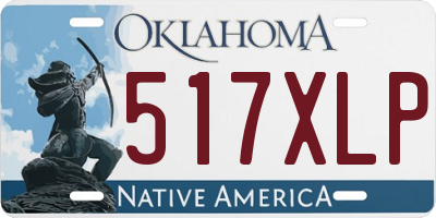 OK license plate 517XLP