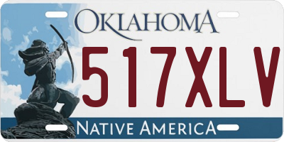 OK license plate 517XLV