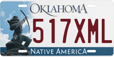 OK license plate 517XML