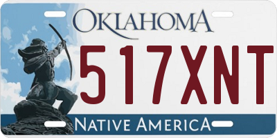 OK license plate 517XNT