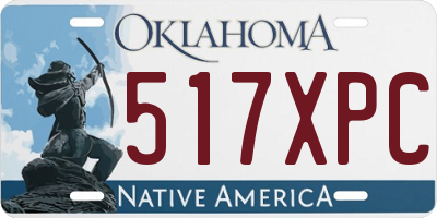 OK license plate 517XPC