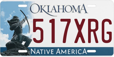 OK license plate 517XRG