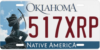 OK license plate 517XRP
