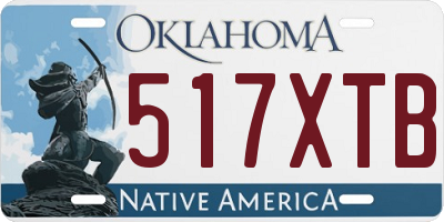 OK license plate 517XTB