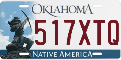 OK license plate 517XTQ