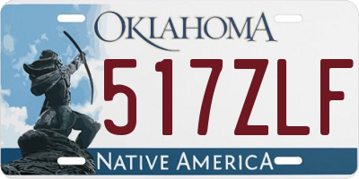 OK license plate 517ZLF