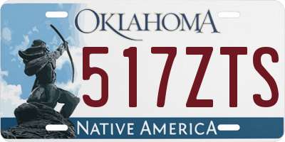 OK license plate 517ZTS