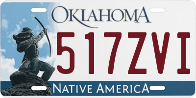 OK license plate 517ZVI