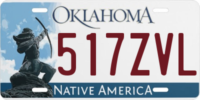 OK license plate 517ZVL
