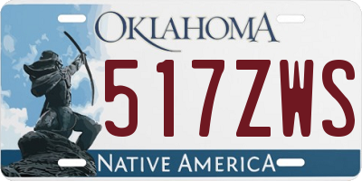 OK license plate 517ZWS