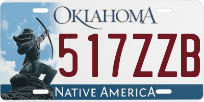 OK license plate 517ZZB