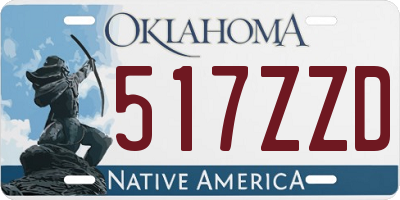 OK license plate 517ZZD