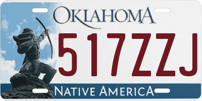 OK license plate 517ZZJ