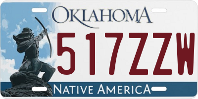 OK license plate 517ZZW