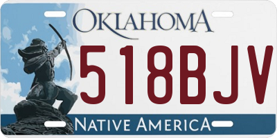 OK license plate 518BJV