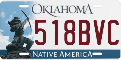 OK license plate 518BVC