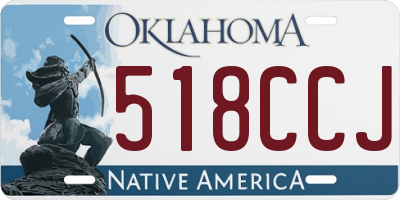 OK license plate 518CCJ