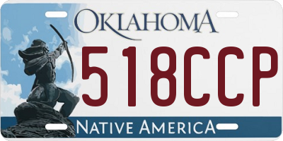 OK license plate 518CCP