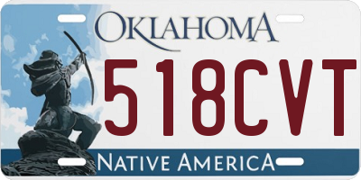 OK license plate 518CVT