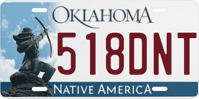 OK license plate 518DNT