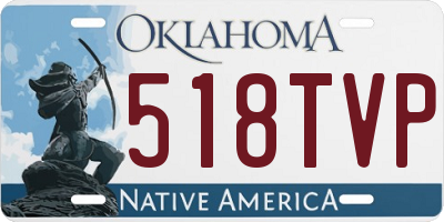 OK license plate 518TVP