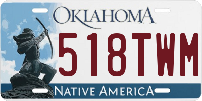 OK license plate 518TWM
