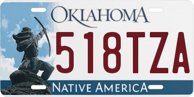 OK license plate 518TZA