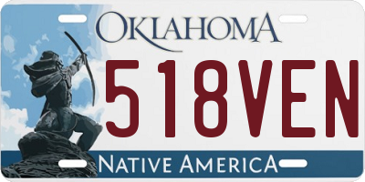 OK license plate 518VEN