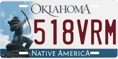 OK license plate 518VRM