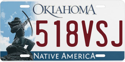 OK license plate 518VSJ