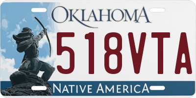 OK license plate 518VTA