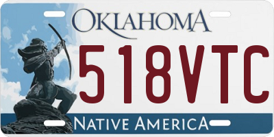 OK license plate 518VTC