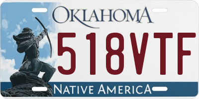 OK license plate 518VTF
