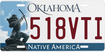 OK license plate 518VTI