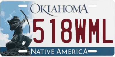 OK license plate 518WML