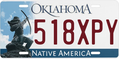 OK license plate 518XPY