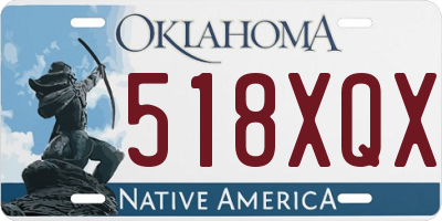 OK license plate 518XQX